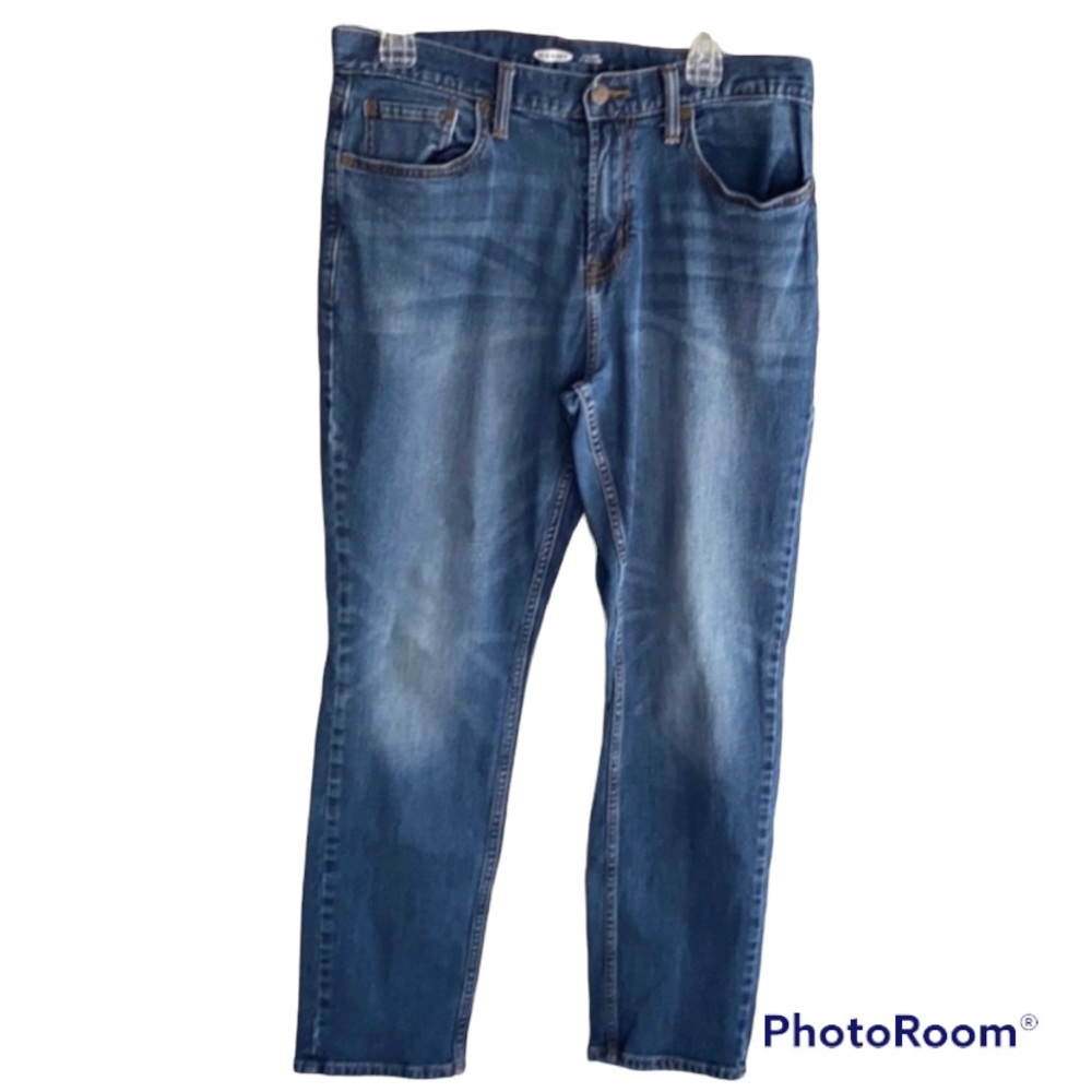 Size 33x30 Old Navy Men’s Jeans Stretch Athletic Fit Medium Blue Wash